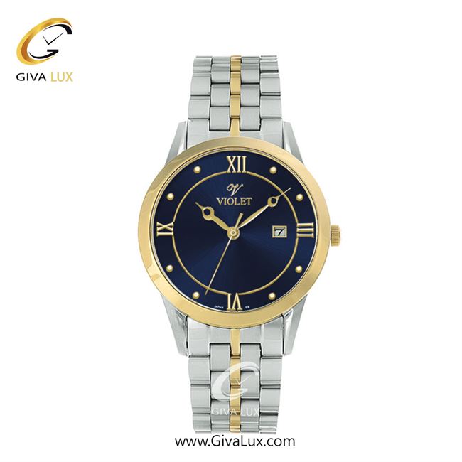 ساعت مچی اورجینال زنانه ویولت VIOLET طلایی-نقره ای | طلایی-نقره ای| سرمه ای| کد رفرنس 0578/2